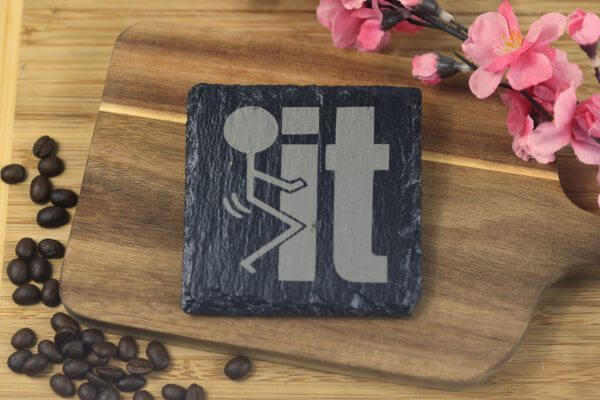 F it Slate Coaster