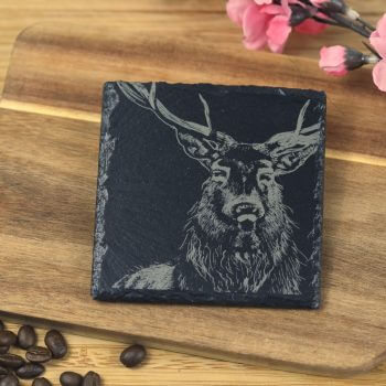 Stag Slate Coaster