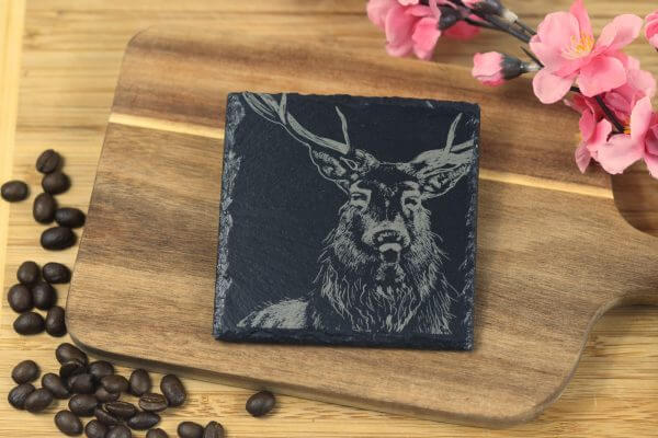 Stag Slate Coaster